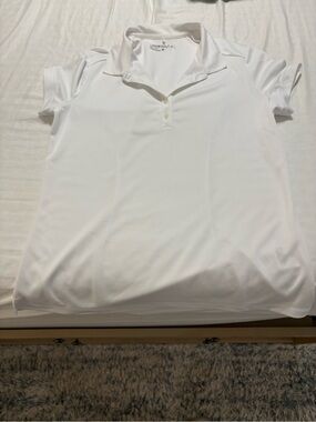 Women's White Nike Golf Polo Top - Breathable Stretch Performance